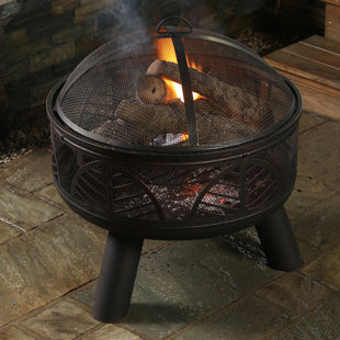 View Deep Bowl Steel Wood Burning Fire