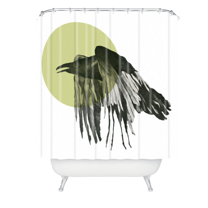 East Urban Home Morgan Kendall Raven Single Shower Curtain Wayfair