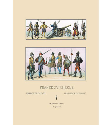 French Military Costumes by Auguste Racinet Graphic Art Buyenlarge