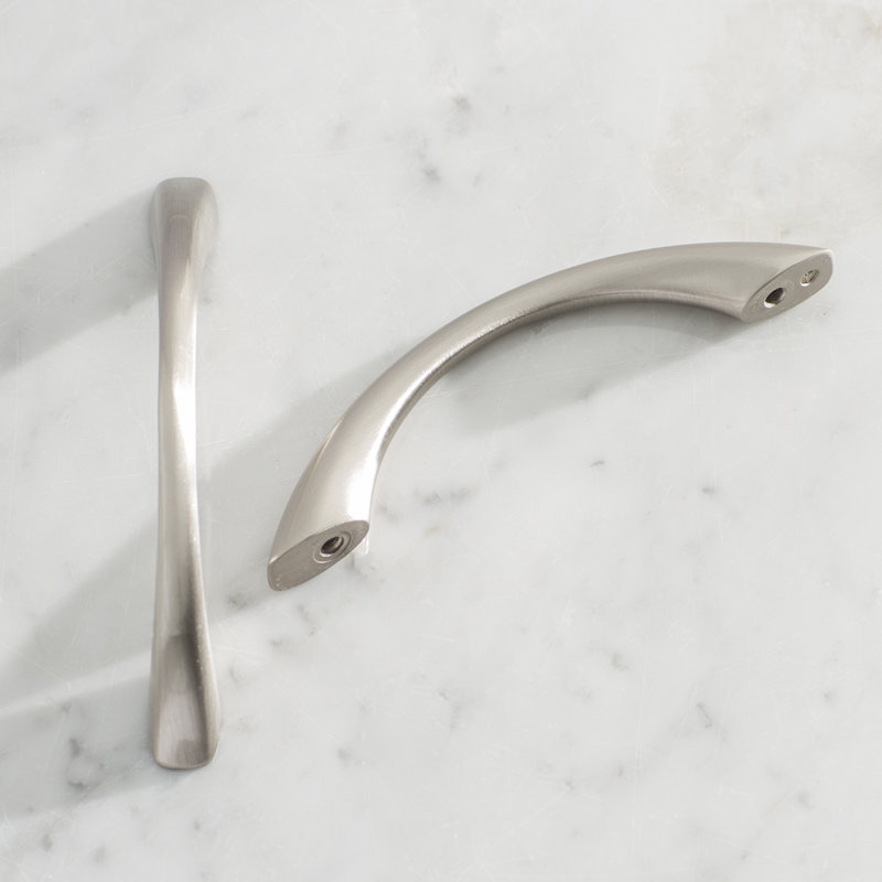 Satin Nickel Porter Handle Drawer Pull 3 in 10-Pack