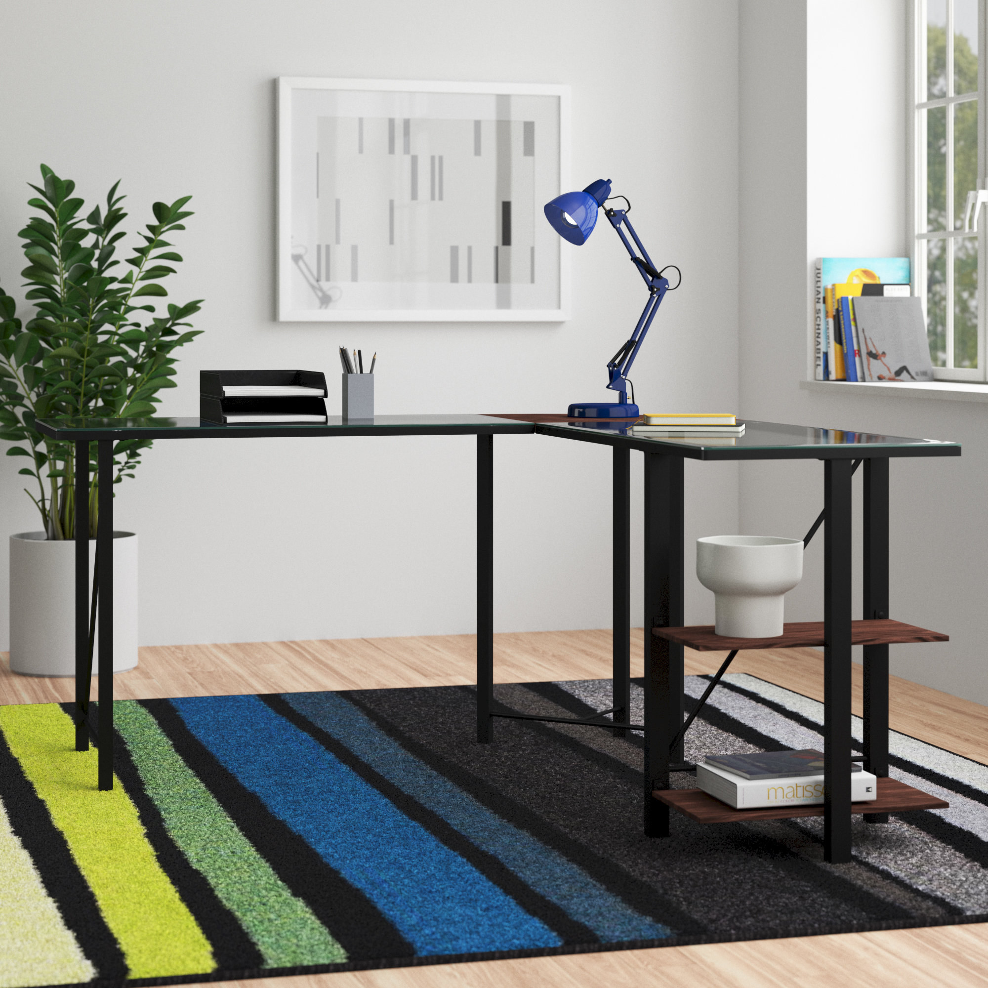 Credenza L Shaped Desks You Ll Love In 2021 Wayfair