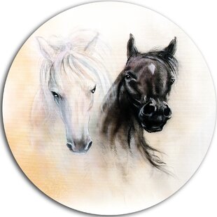 Black And White Horse Painting Wayfair