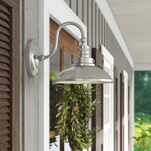 Go to store & view more images Fannie 1-Light Outdoor Barn Light by Laurel Foundry Modern Farmhouse