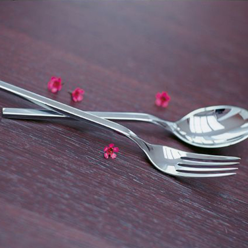 New Wave 64 Piece 18 10 Stainless Steel Flatware Set Service For