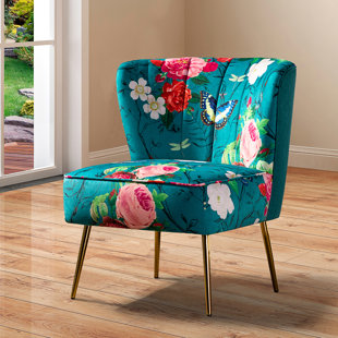 floral accent chair