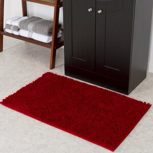 High Pile Burgundy Area Rug