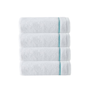 Broderie Embroidery 100% Turkish Cotton Wash Cloth (Set of 4)