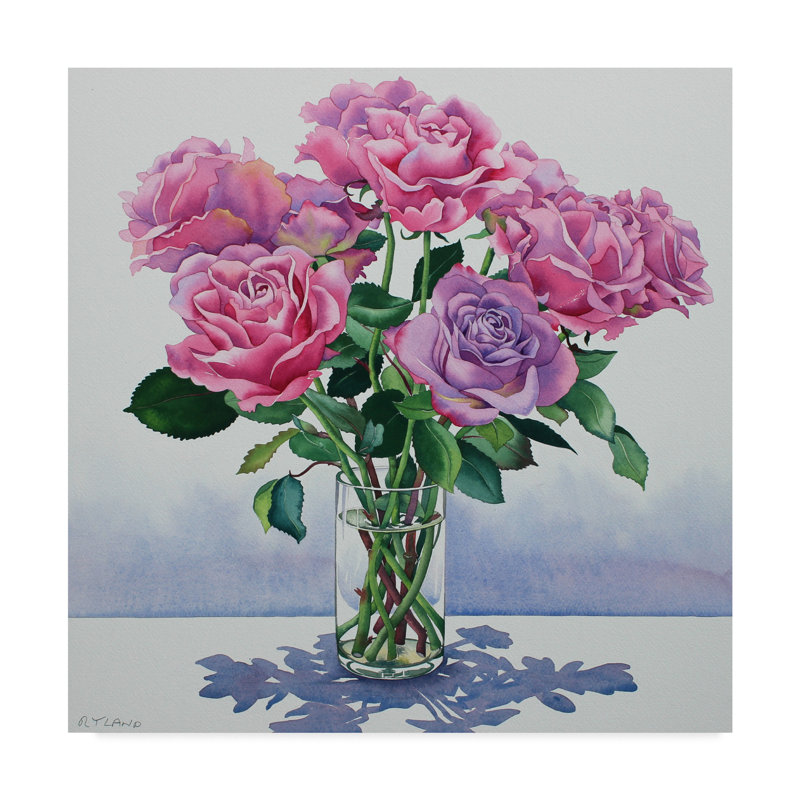 Winston Porter Avalanche Roses Oil Painting Print On Wrapped