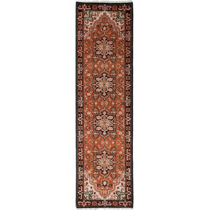 One-of-a-Kind Larsen Hand-Knotted Wool Dark Copper Area Rug