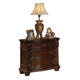 Go to store & view more images Michaels Traditional Wooden 3 Drawer Nightstand by Astoria Grand