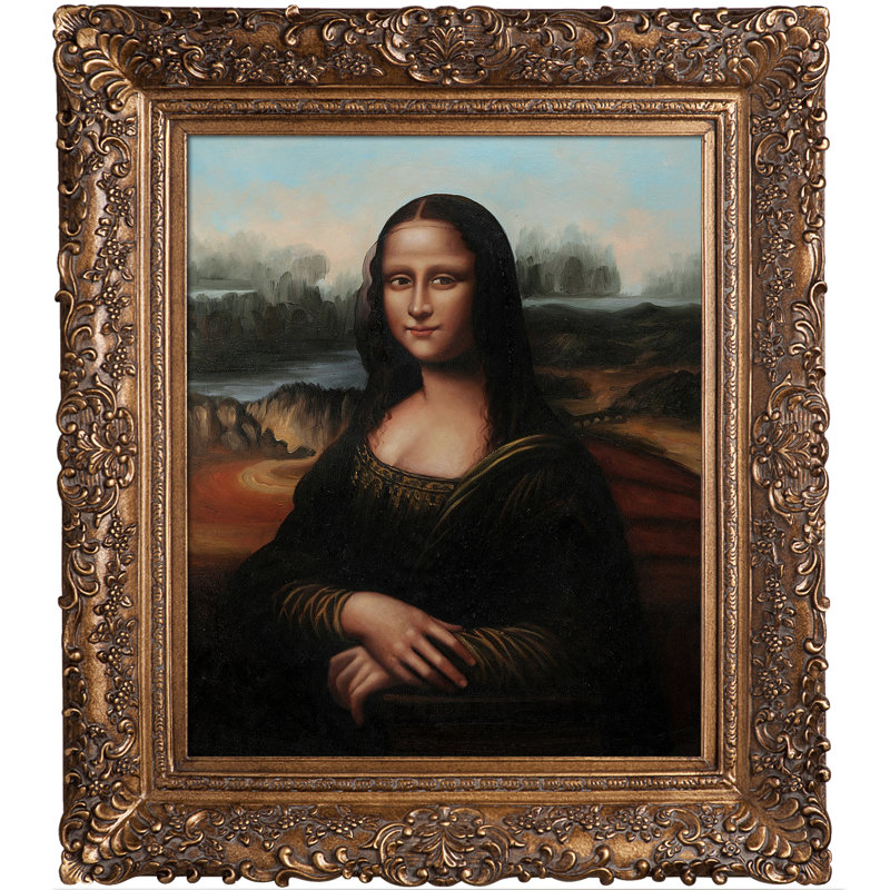 Tori Home Mona Lisa by Leonardo Da Vinci Framed Painting ...