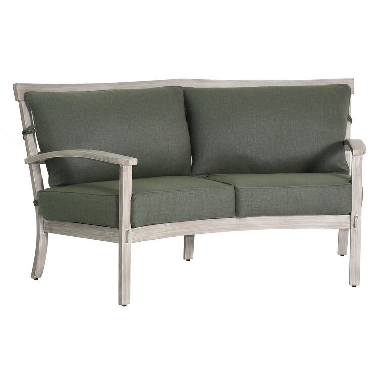 outdoor love seat metal