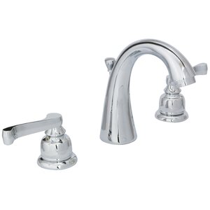Sienna Deck Mounted Double Handle Bathroom Faucet with Drain Assembly