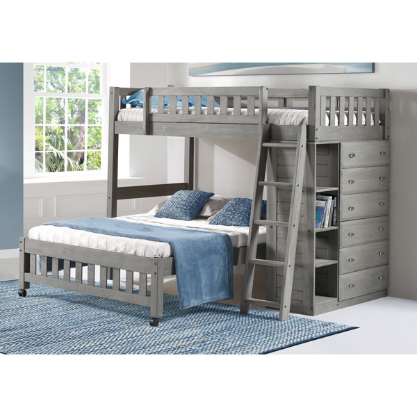 twin over double bunk bed