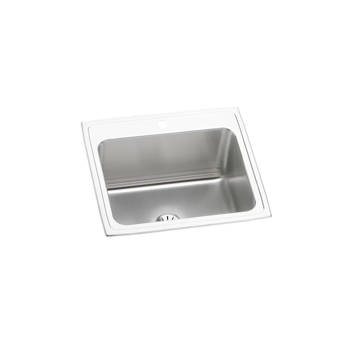 Elkay Lustertone 20 L X 19 W Drop In Kitchen Sink With Basket Strainer Wayfair
