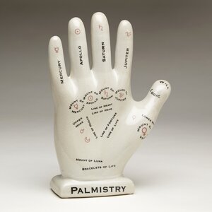 Ceramic Palmistry Figurine