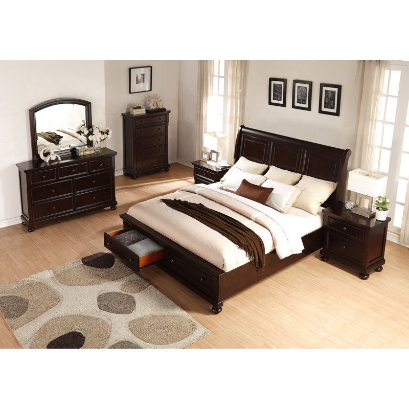Breakwater Bay Jaimes King Platform Solid Wood 6 Piece ...