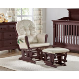 beige nursery glider