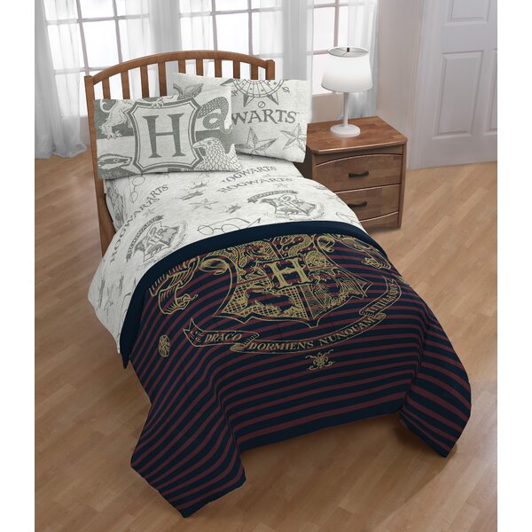 HARRY POTTER 3pc Bed Set~FULL QUEEN SIZE Comforter+2 Pillowcases 