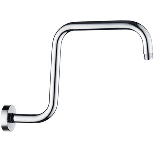 16" SUS Round Bathroom Shower Arm Wall Mounted Shower Pipe Chrome G1/2" 