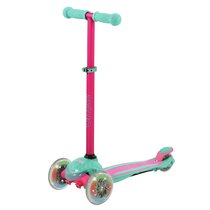U Move Kids Mini LED Scooters Light Up 3 Wheel Tilt Ride On Outdoor Push Toy 