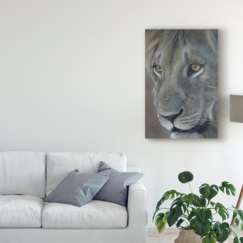 World Menagerie Lion King 2012 Acrylic Painting Print On Wrapped