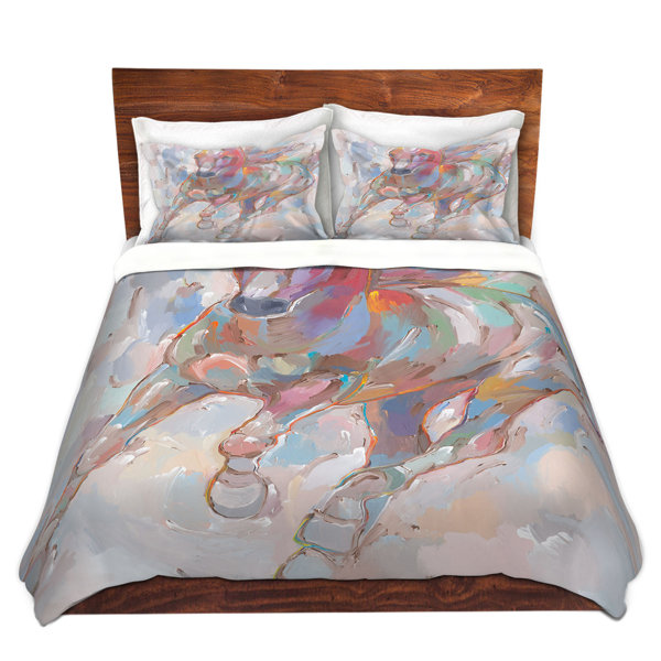 Red Barrel Studio Mayers Hooshang Khorasani Takin The Turn Horses Microfiber Duvet Covers Wayfair