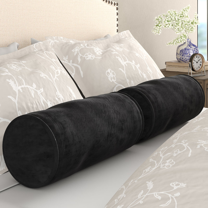 Three Posts Mchaney Solid Twill Bolster Pillow Reviews Wayfair