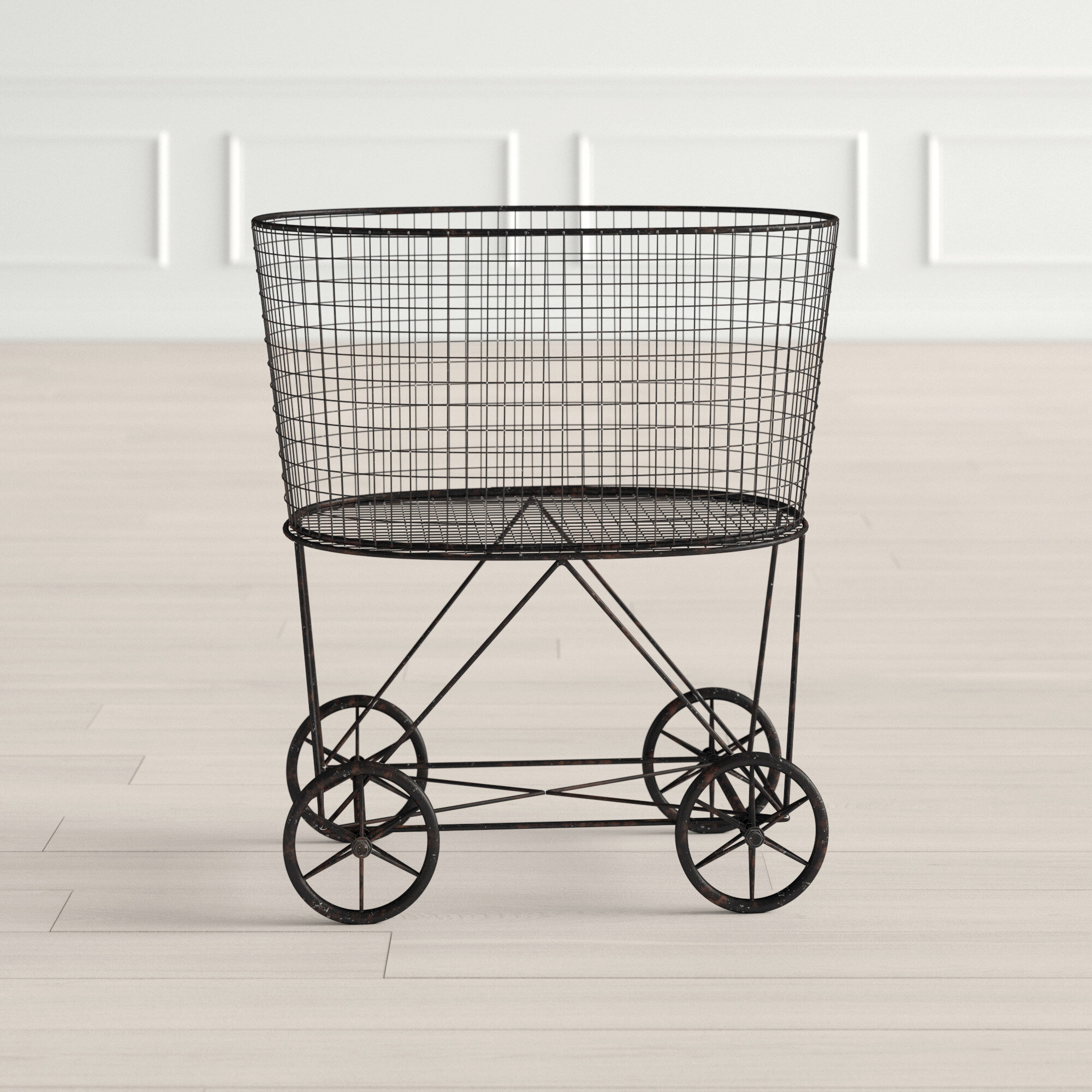 vintage laundry basket