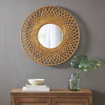 Bay Isle Home Rozella Havana Wall Mirror Wayfair