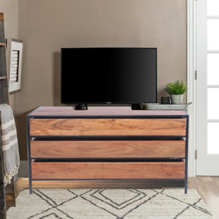 Ponte Acacia Wood 3 Drawer Standard Dresser by Williston Forge