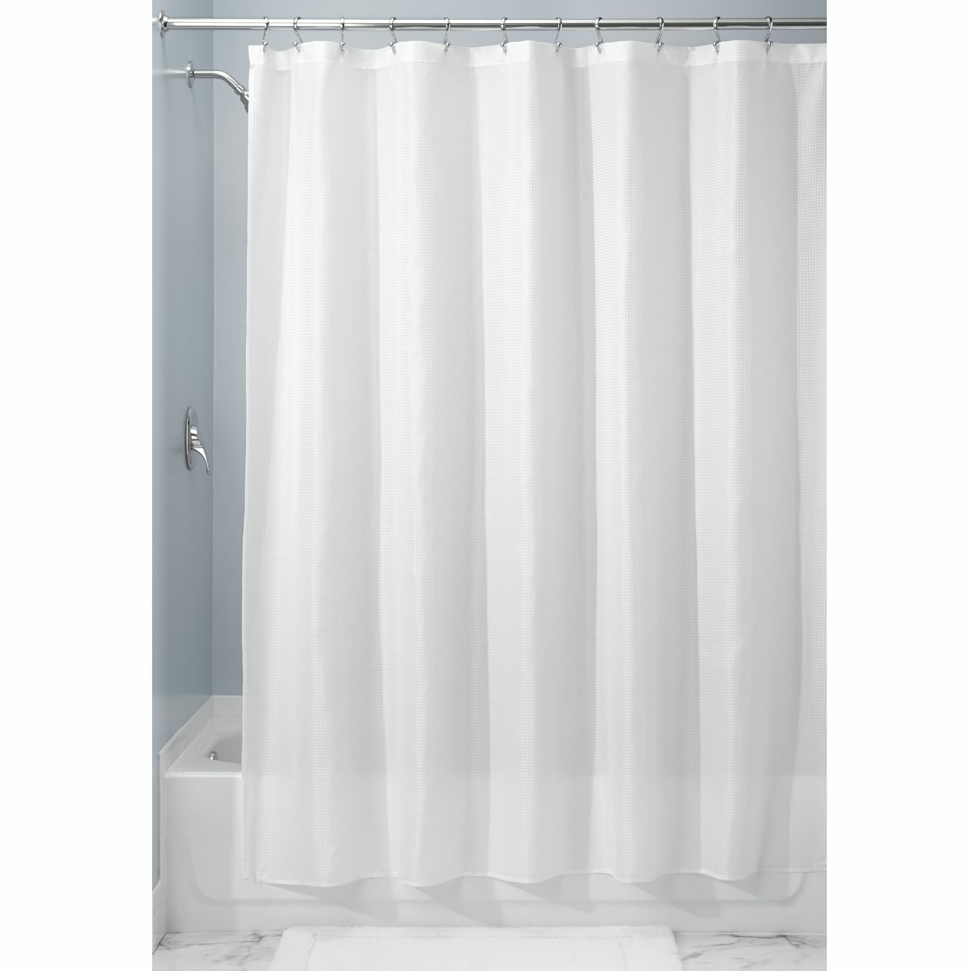 Polyester Fabric Shower Curtain Solid,Hotel Quality Bathroom Shower Curtains 