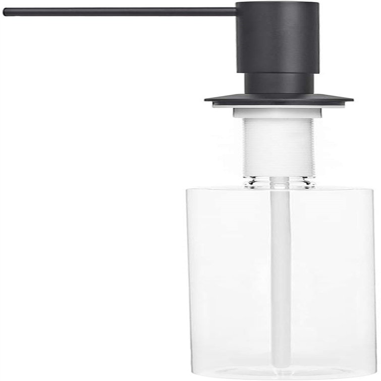Sink Soap Dispenser, Metal Pump Head Liquid Lotion Countertop Kitchen  Bathroom Soap Dispenser With 17 OZ PET Bottle