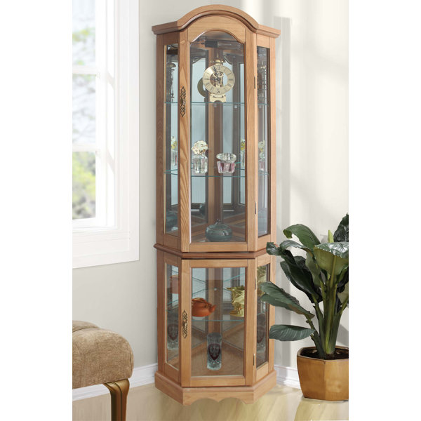 Glass Corner Cabinet Wayfair Co Uk