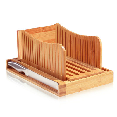 Bambusi Bamboo 3 Piece Bread Slicer Set