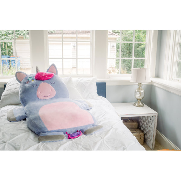 Zoomie Kids Rodman Unicorn Kids Floor Cushion With Storage