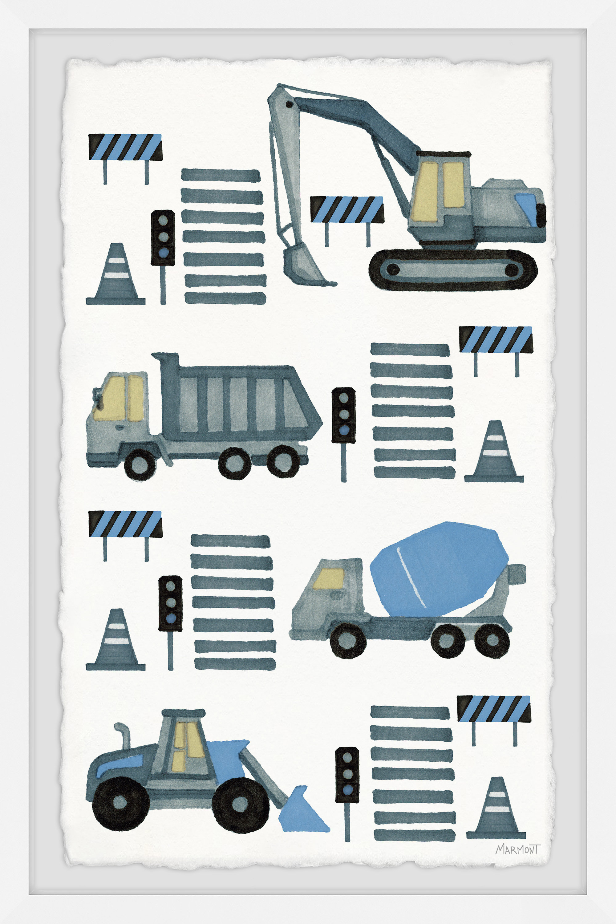 Isabelle & Max™ Bolbirer Heavy Equipment Framed Art Wayfair