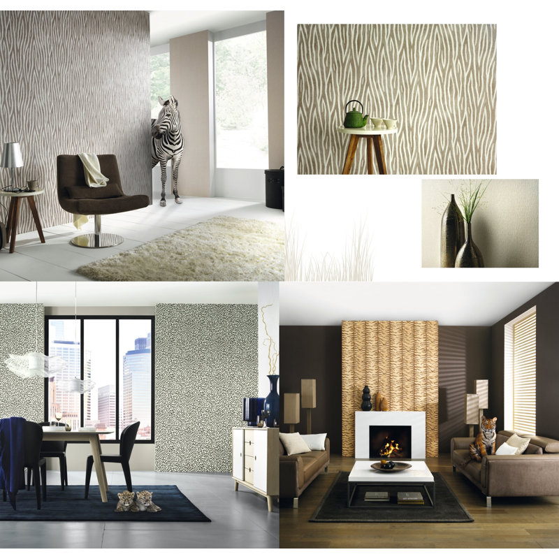 Bloomsbury Market Isbell 33 L X 21 W Animal Print Wallpaper Roll