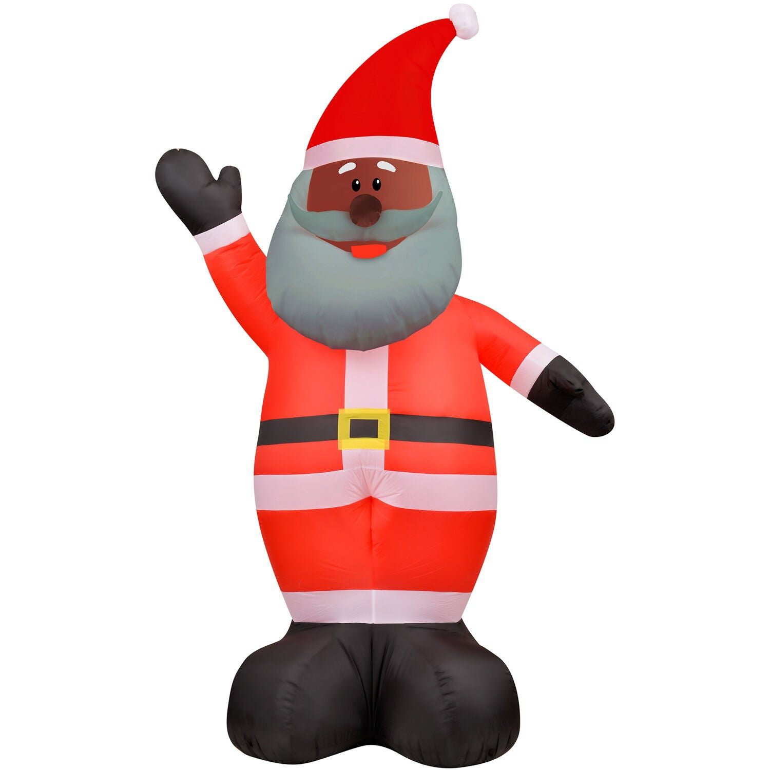 The Holiday Aisle® African American Santa Claus Inflatable | Wayfair