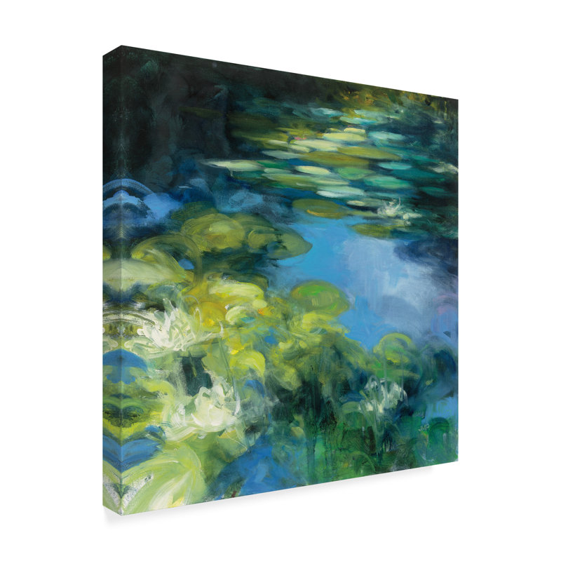 Winston Porter Water Lilies 2 Acrylic Painting Print On Wrapped Canvas Wayfair