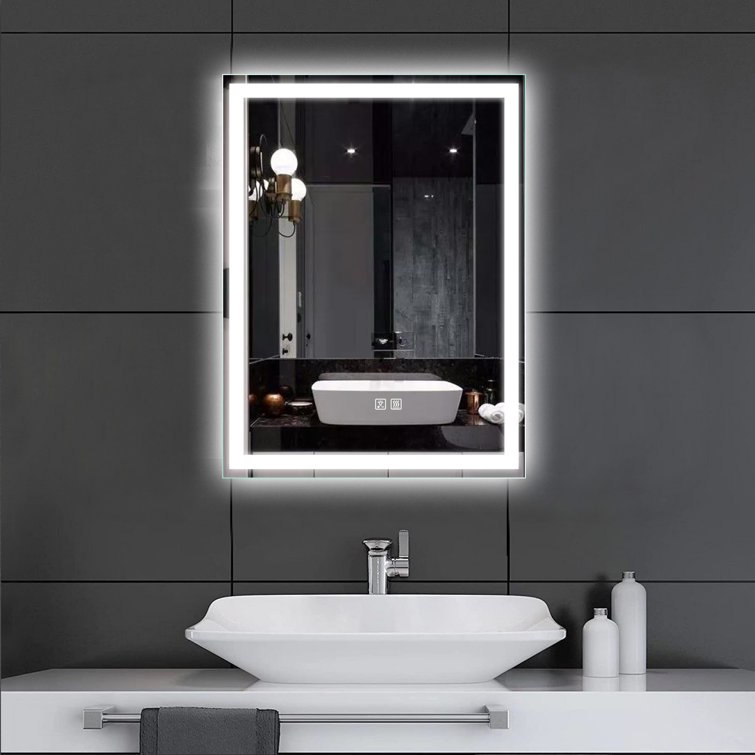 wayfair illuminated bathroom mirrors