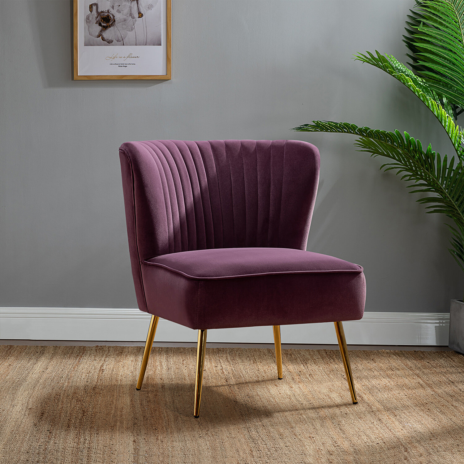 Purple Accent Chairs Youll Love In 2021 Wayfairca