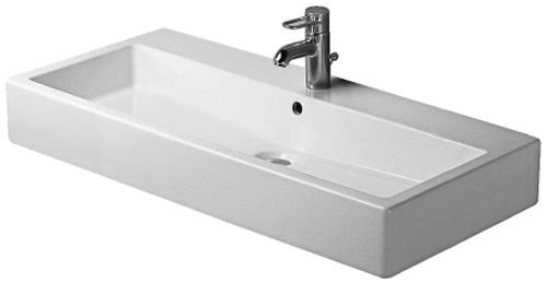 Duravit Vero Ceramic Rectangular Wall Mount Bathroom Sink With Overflow Reviews Wayfair