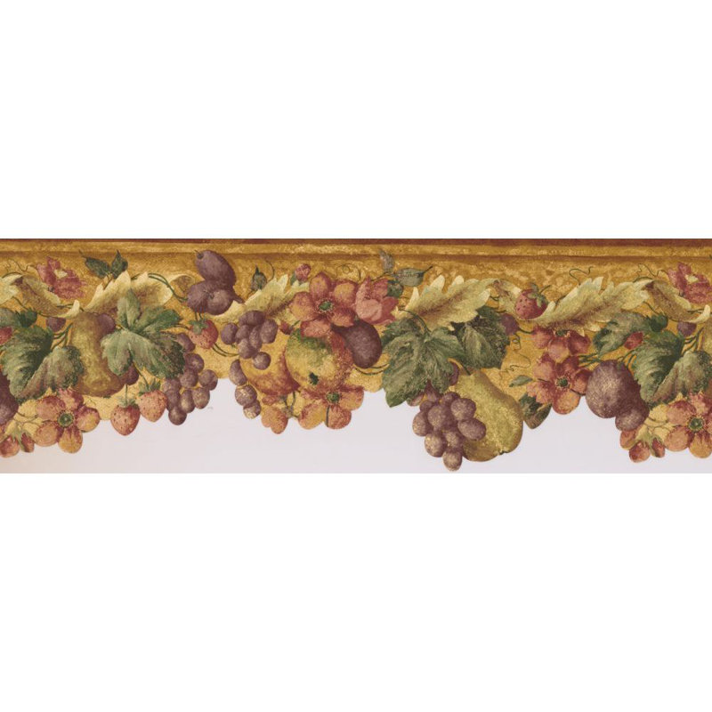 August Grove Maxima Background Tropical Fruits 15 L X 8 W