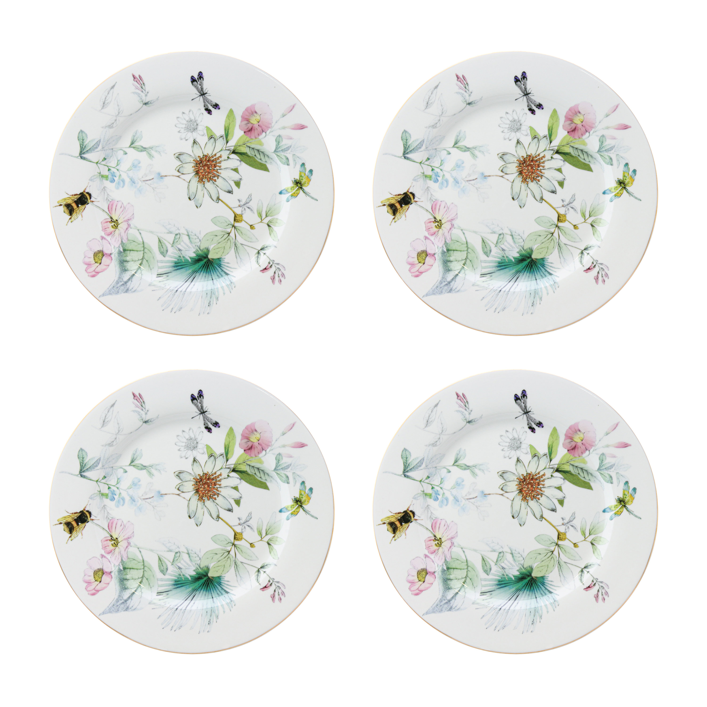 Laurel Foundry Modern Farmhouse Goodyear Dragonfly Garden 10.5" Dinner