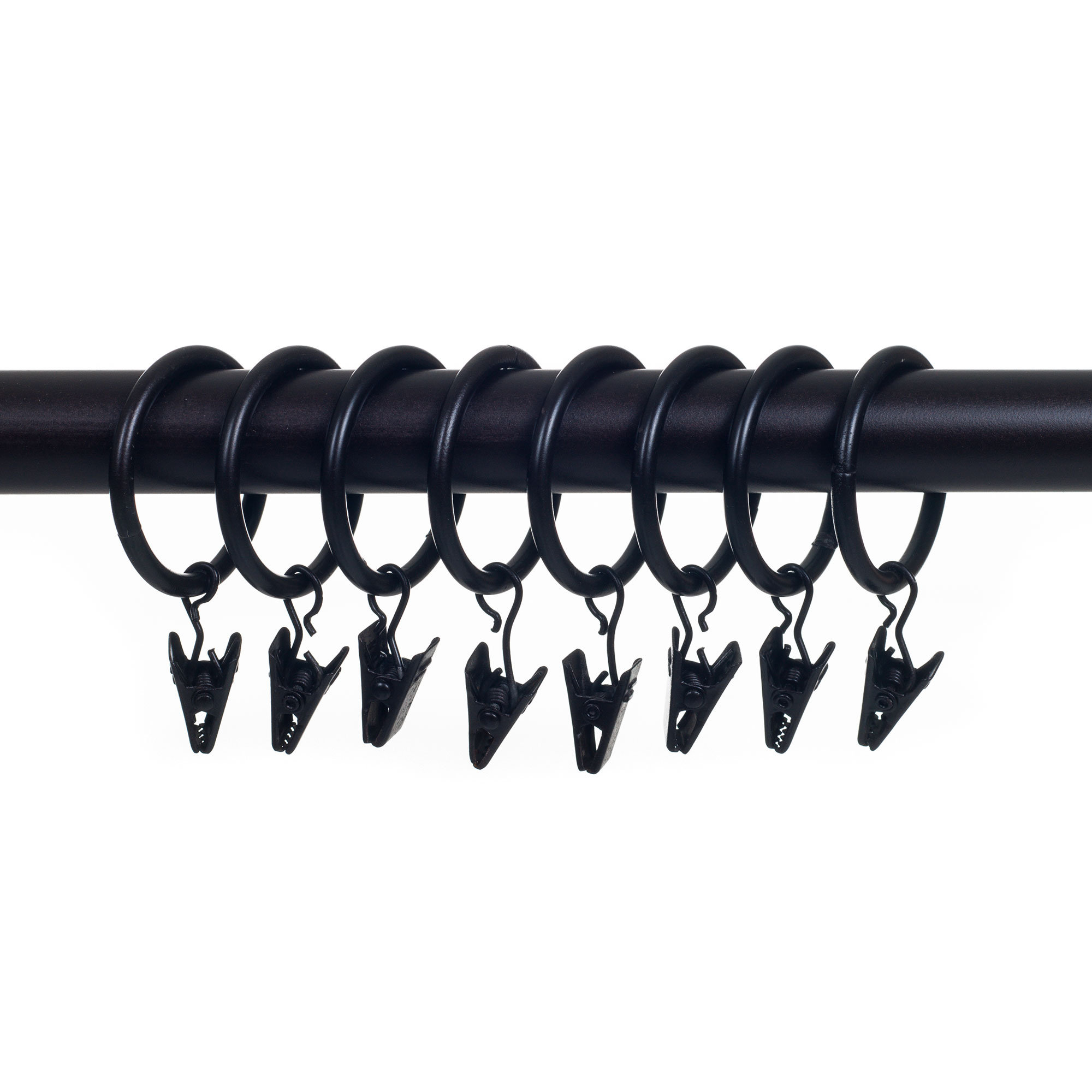 Plyh 8 Pcs Curtain Clip Ring Set Reviews Wayfair