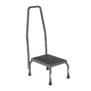 1-Step Steel Step Stool with 300 lb. Load Capacity