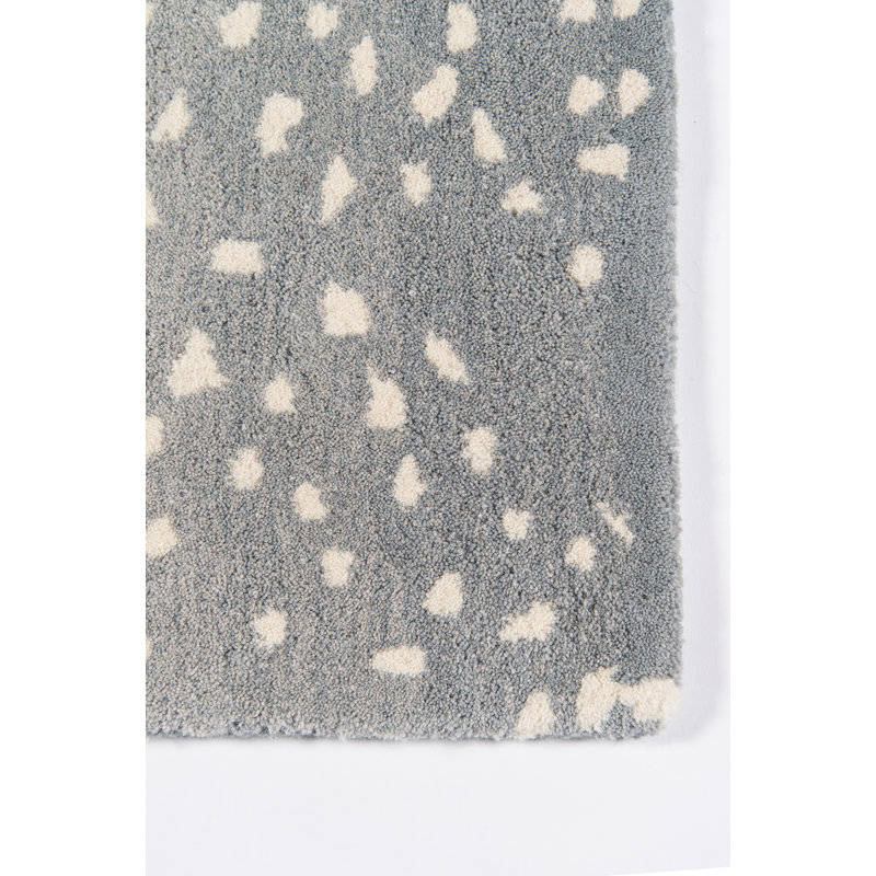 Woodland Animal Print Handmade Tufted Wool Blue Beige Area Rug Reviews Joss Main