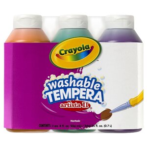 Tempera Paint Washable 3ct 8oz