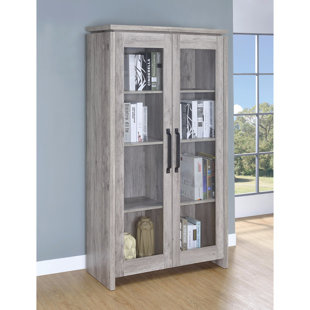 Go to store & view more images Union Rustic Paschke Wooden Curio Cabinet
